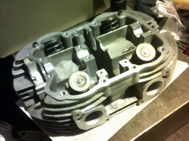 GX400エンジンヘッド修正