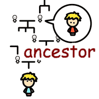 ancestor の意味 英語イラスト
